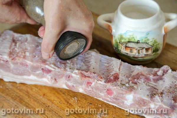 Свиные ребрышки в соусе барбекю в духовке Свиные ребрышки в соусе барбекю в духовке