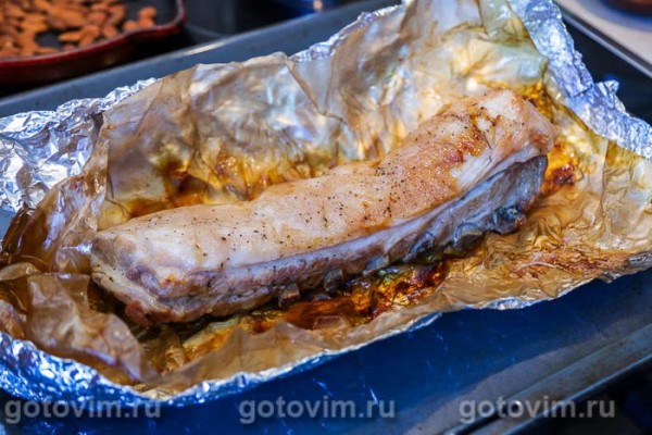 Свиные ребрышки в соусе барбекю в духовке Свиные ребрышки в соусе барбекю в духовке