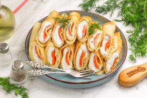 Блины с форелью Блины с форелью