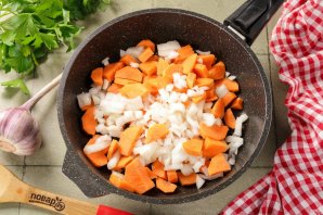 Фарш с рисом в духовке Фарш с рисом в духовке