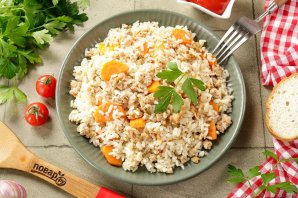 Фарш с рисом в духовке Фарш с рисом в духовке