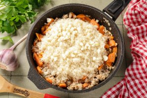 Фарш с рисом в духовке Фарш с рисом в духовке