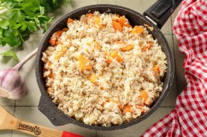 Фарш с рисом в духовке Фарш с рисом в духовке