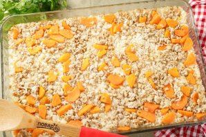 Фарш с рисом в духовке Фарш с рисом в духовке